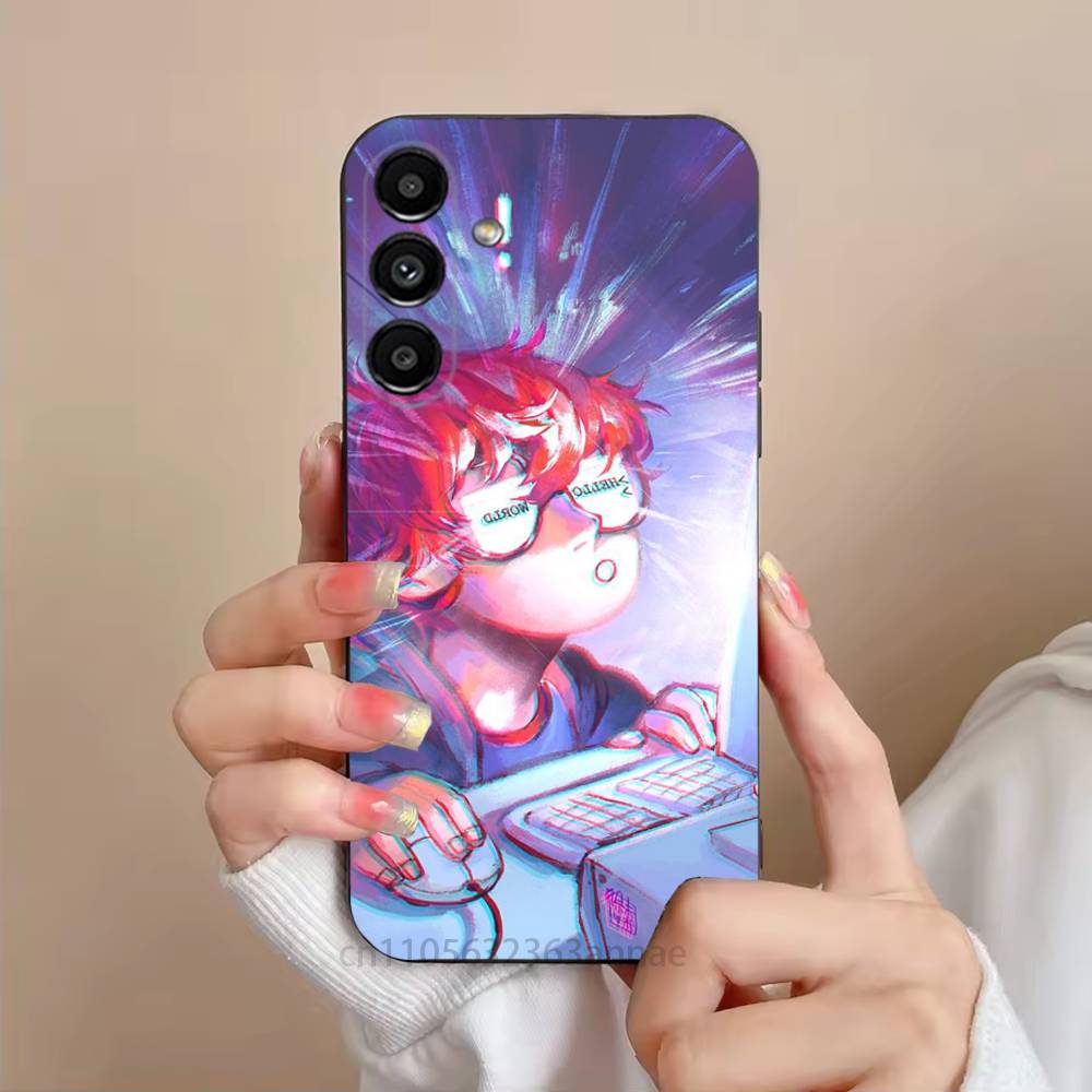 Anime Mystic Messenger Game 707 Phone Case For Samsung S25,24,21,22,23,S30,Ultra,S20,Plus,Fe,Lite,Note,S10,S9,Black Soft Shell