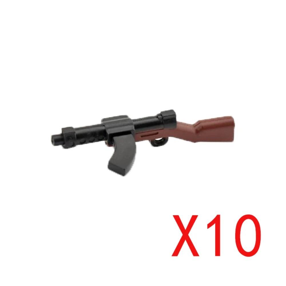 WWI WWII Building Blocks Soldiers Military Accessories Bomb Two-color Gun Mini Brick Weapons Gift Toy AKM Helmet RPG Grenad X026