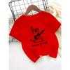 European sizes Girls' Round Neck T-Shirt, a Casual And Stylish Print Top
