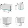 Square Shape Self Watering Plant Pots 2-Layer Design Drainage Hole Flower Planters Plastic Patchwork Lazy Flowerpot Indoor