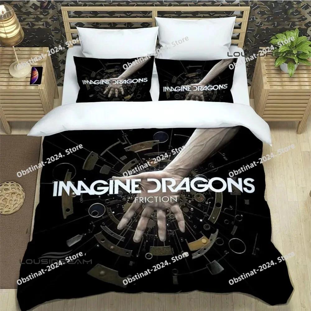 Rock Band Imagine Dragons Bedding Set Print With Pillowcase Bed Duvet Cover Soft Single Double Queen Super King Size Luxury Gift