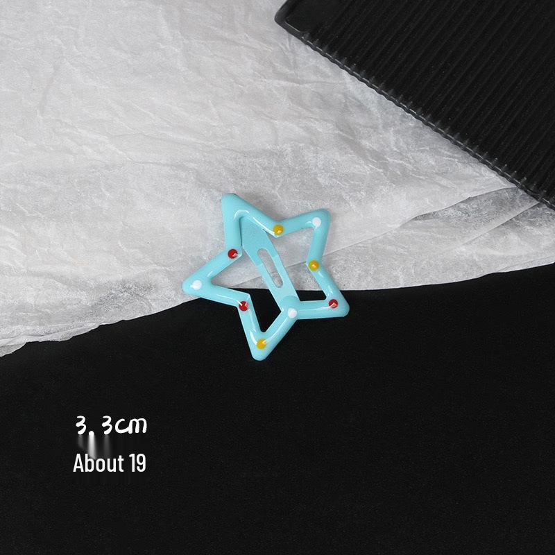 Dopamine Star Hair Clip: Elegant Women's Headwear Accessory for Summer Bangs