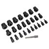 26Pcs Screw Extractor Set Multi Spline Guide Remover Tool for Rust Damaged Studs Bolts
