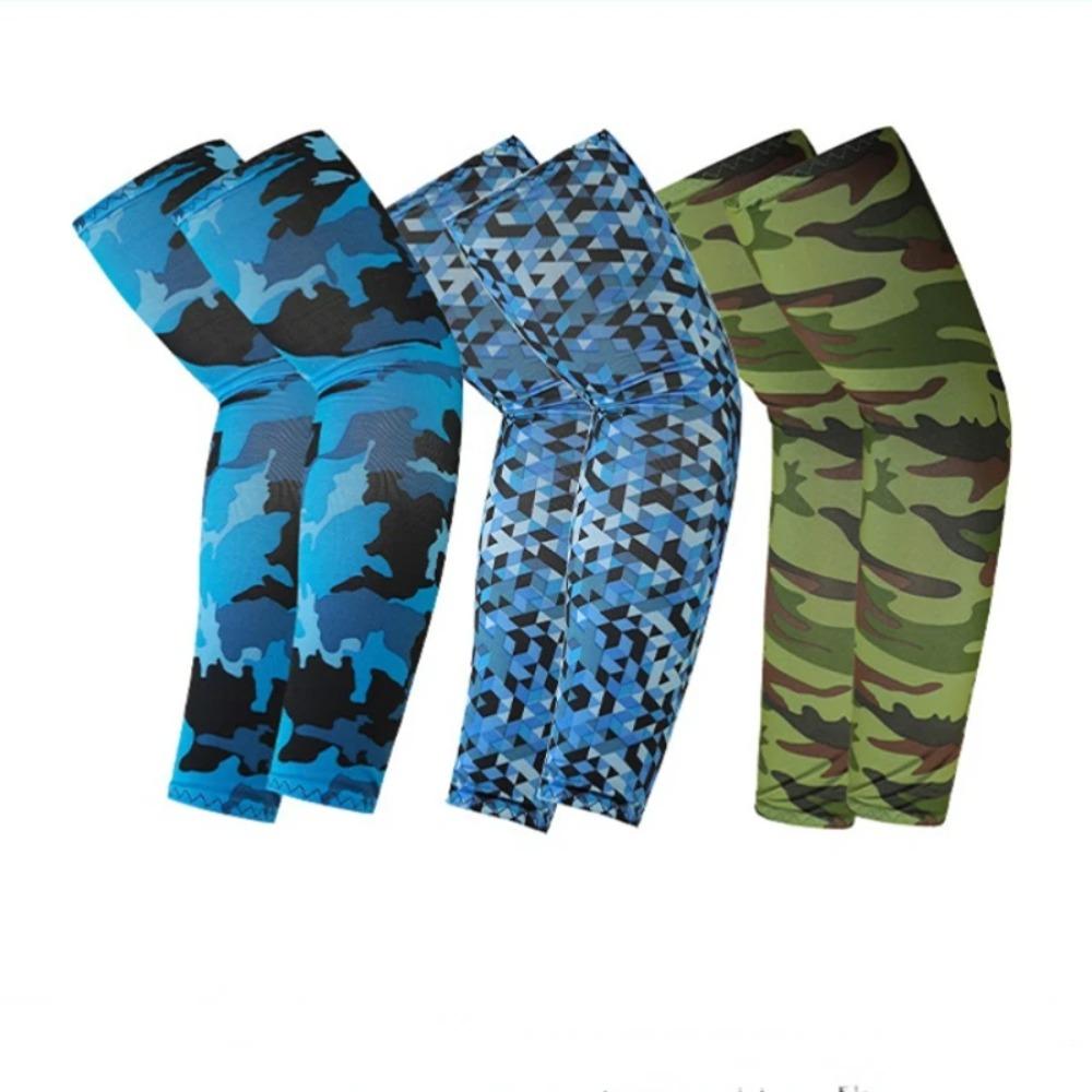 2 Stuks Unisex Koelende Armmouwen Cover Sporten Hardlopen UV Zonbescherming Outdoor Mannen Vissen Fietsen Mouwen voor Verbergen Tatoeages