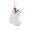 Kids' Embroidered White Knit Christmas Stocking - Holiday Decor