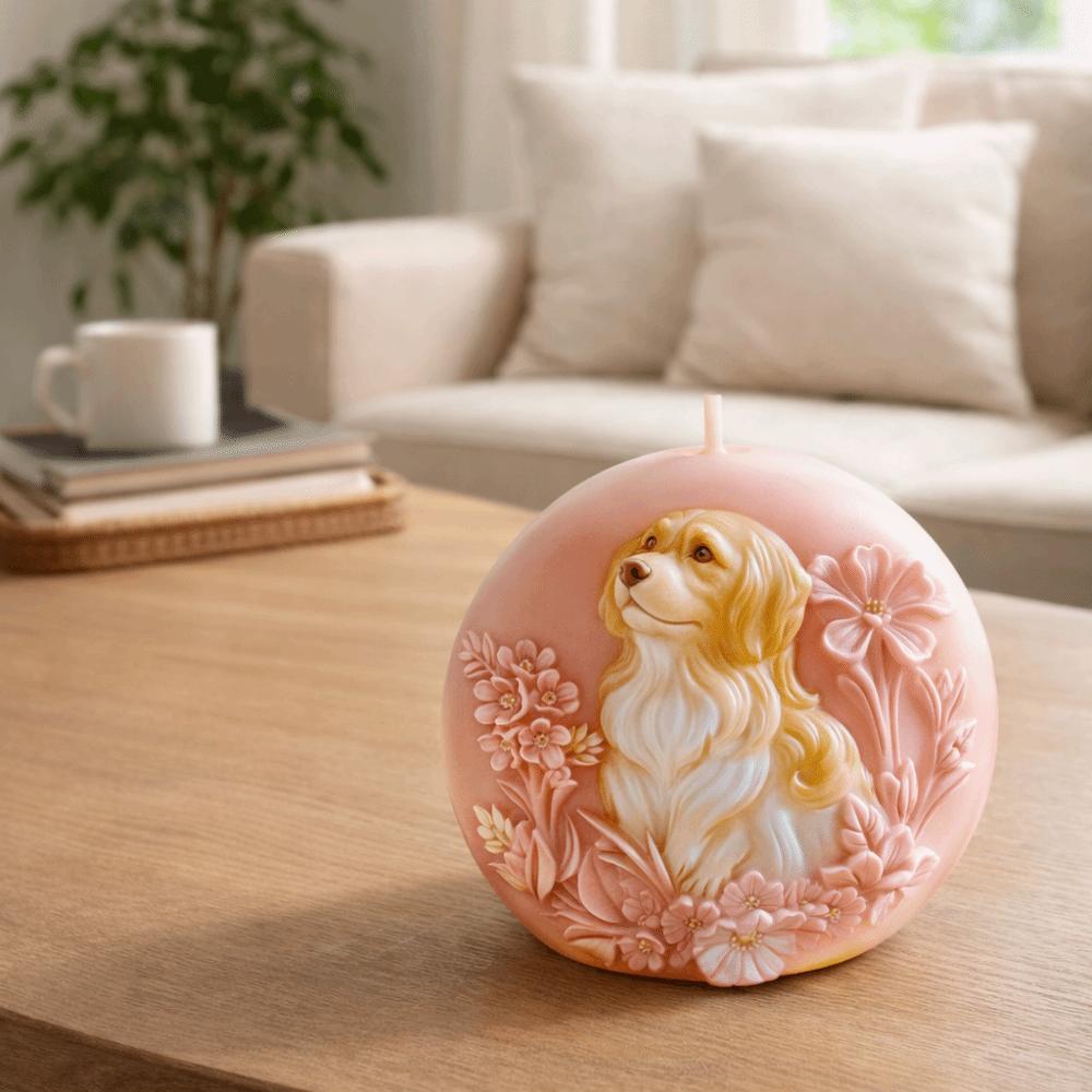 3D Hunde Kerzenform Silikon Handgefertigte Bastelform Dekoration Form Gipsform Dekorationen