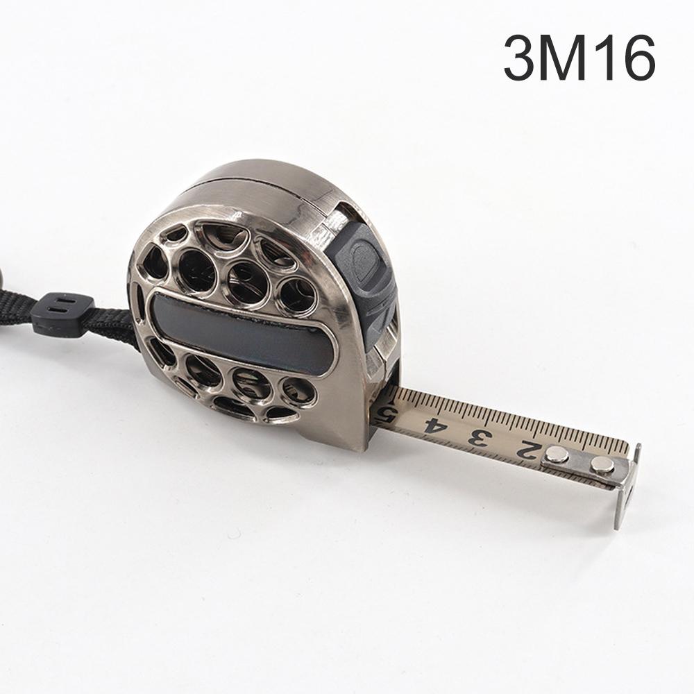 Retractable Tape Measure Stainless Steel Blade Measuring Tape Easy Read Ft Inch Metric Scales Self-Locking Hollow Design