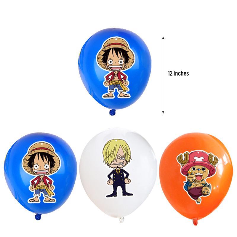 One Piece Birthday Party Supplies: Disposable Tableware Set & Decorations
