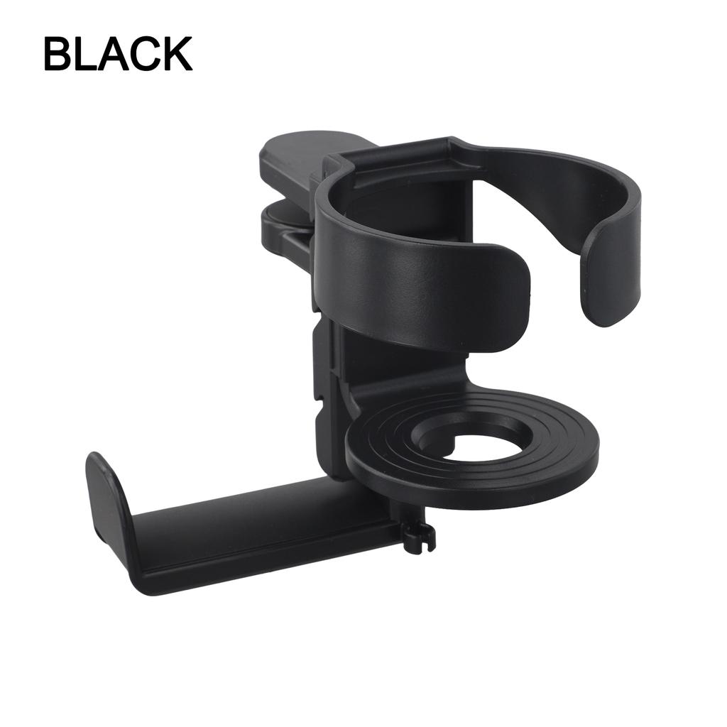Cup Holder Black Headphone Hanger Efficient Organization Multi-Functional Use Versatile Compatibility Secure Grip