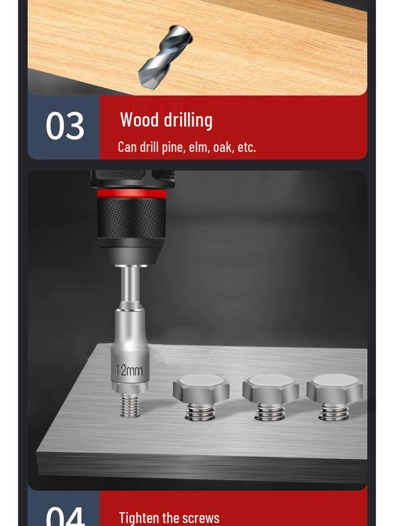 Checheng Rechargeable Brushless Lithium Impact Drill and Electric Screwdriver