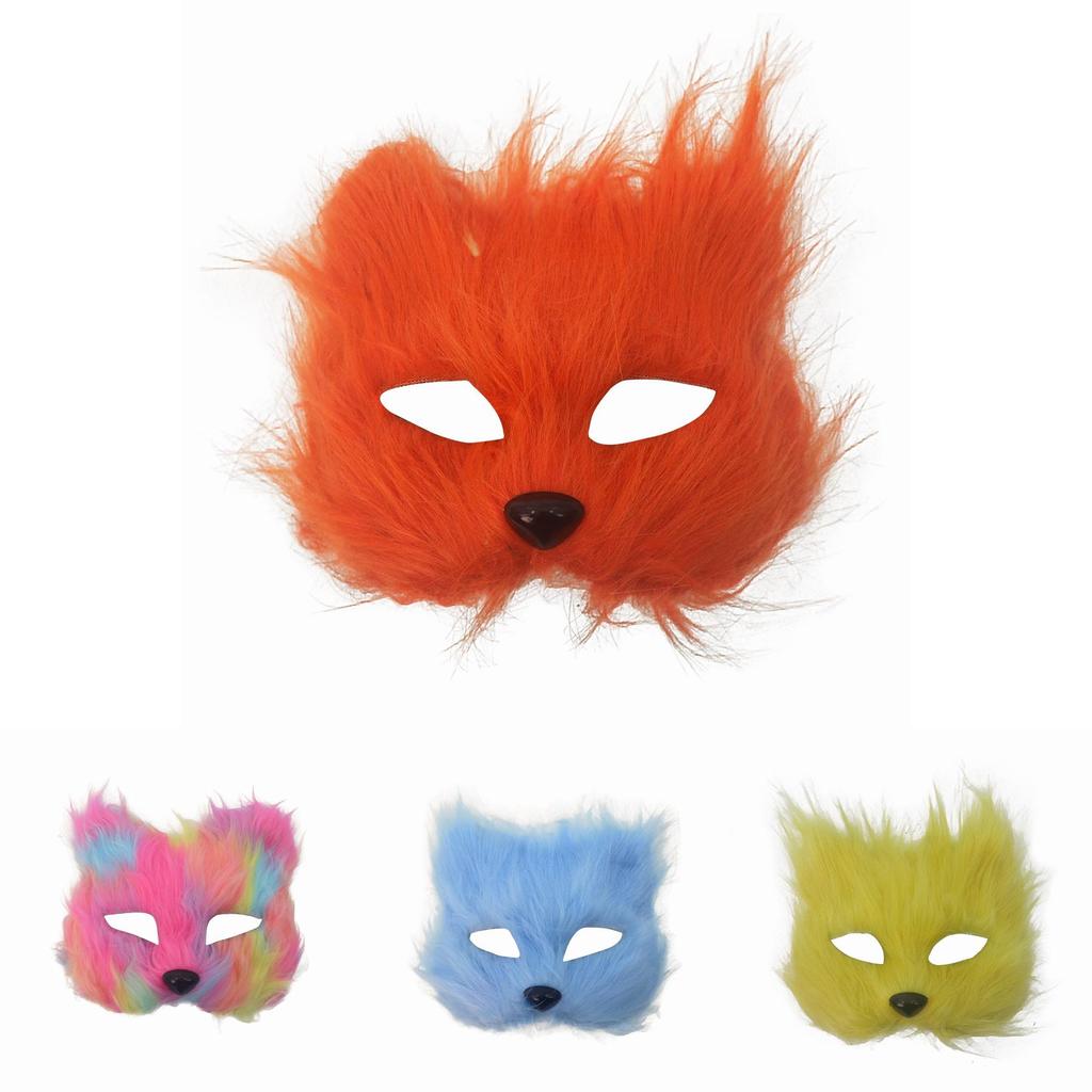 Halloween Fox Plush Mask With Diy Fun For Cosplay And Parties