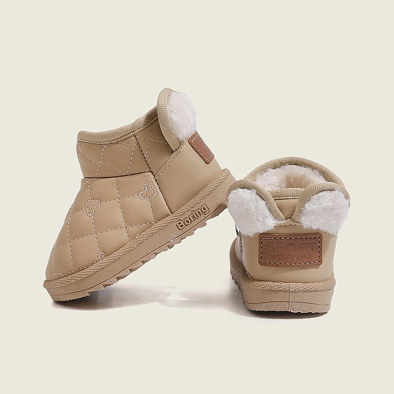 Unisex Warm Waterproof Baby Snow Boots with Velvet, Ages 1-6