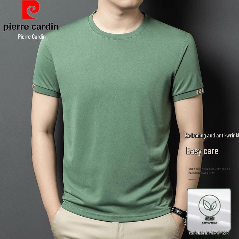 Pierre Cardin Men's Summer Crew Neck Solid T-Shirt