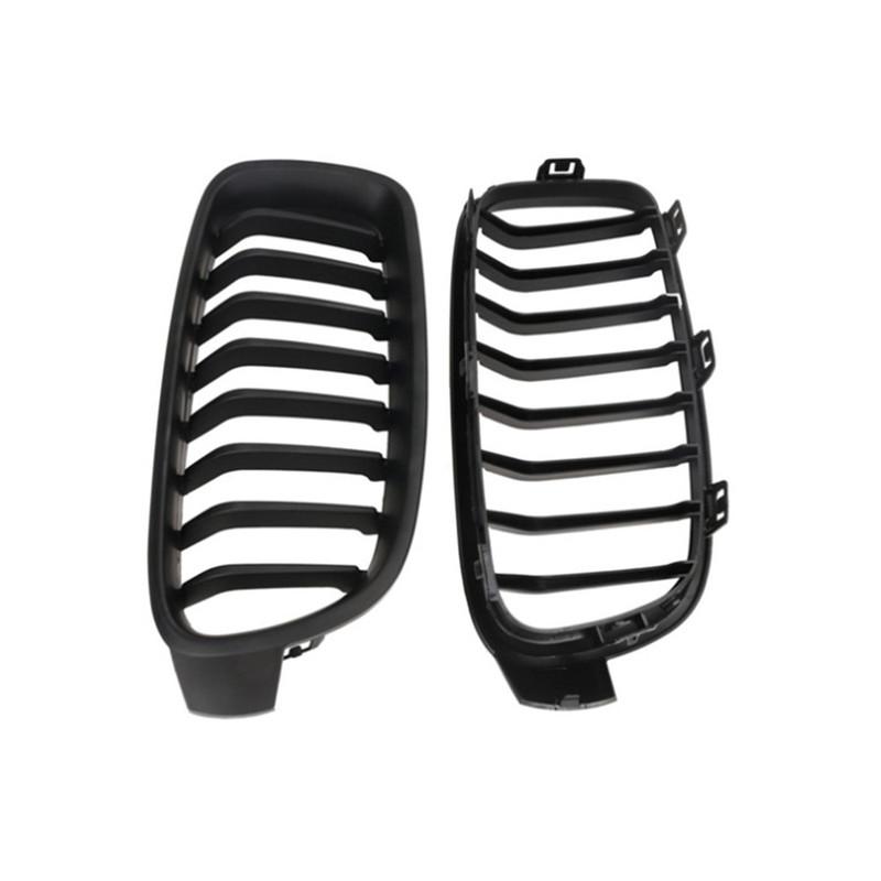 For BMW 3 Series F30 F31 F35 F80 2012-2018 Single Line Style Grille Front Kidney Mesh Bumper Grill ABS Car Replacement