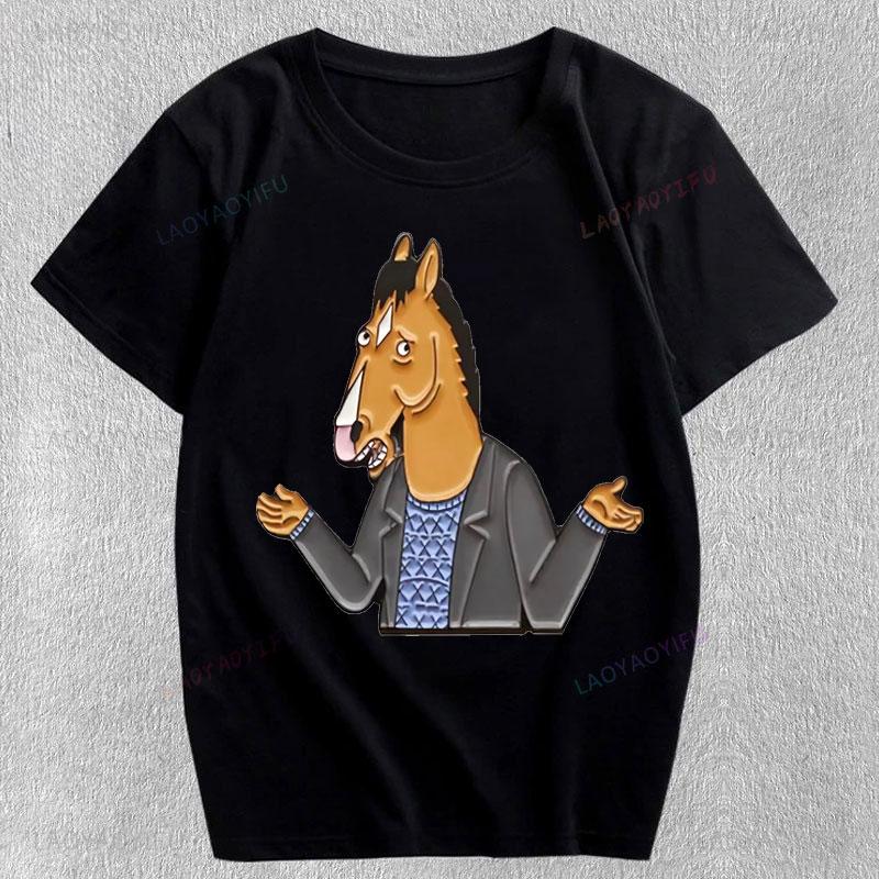 Bojack Horseunisex Graphic T Shirts Student Kids Oversided Cheap Polyester Streetwear Harajuku Shoujo Girl Style Unisex Clothing