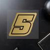 1pc Gold Motocycle Number Stickers Waterproof for Motobike Fuel Tank Fairing Helmet Car Windows Door Scooter Body Vinyl Decals