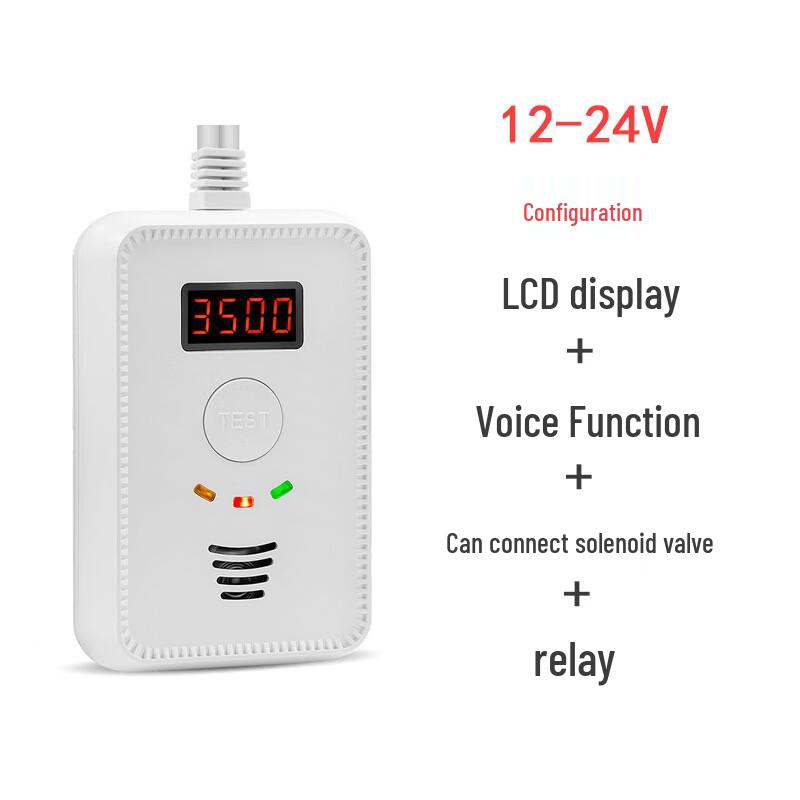 Brangdy Kitchen Gas Leak Detector with Display and Voice