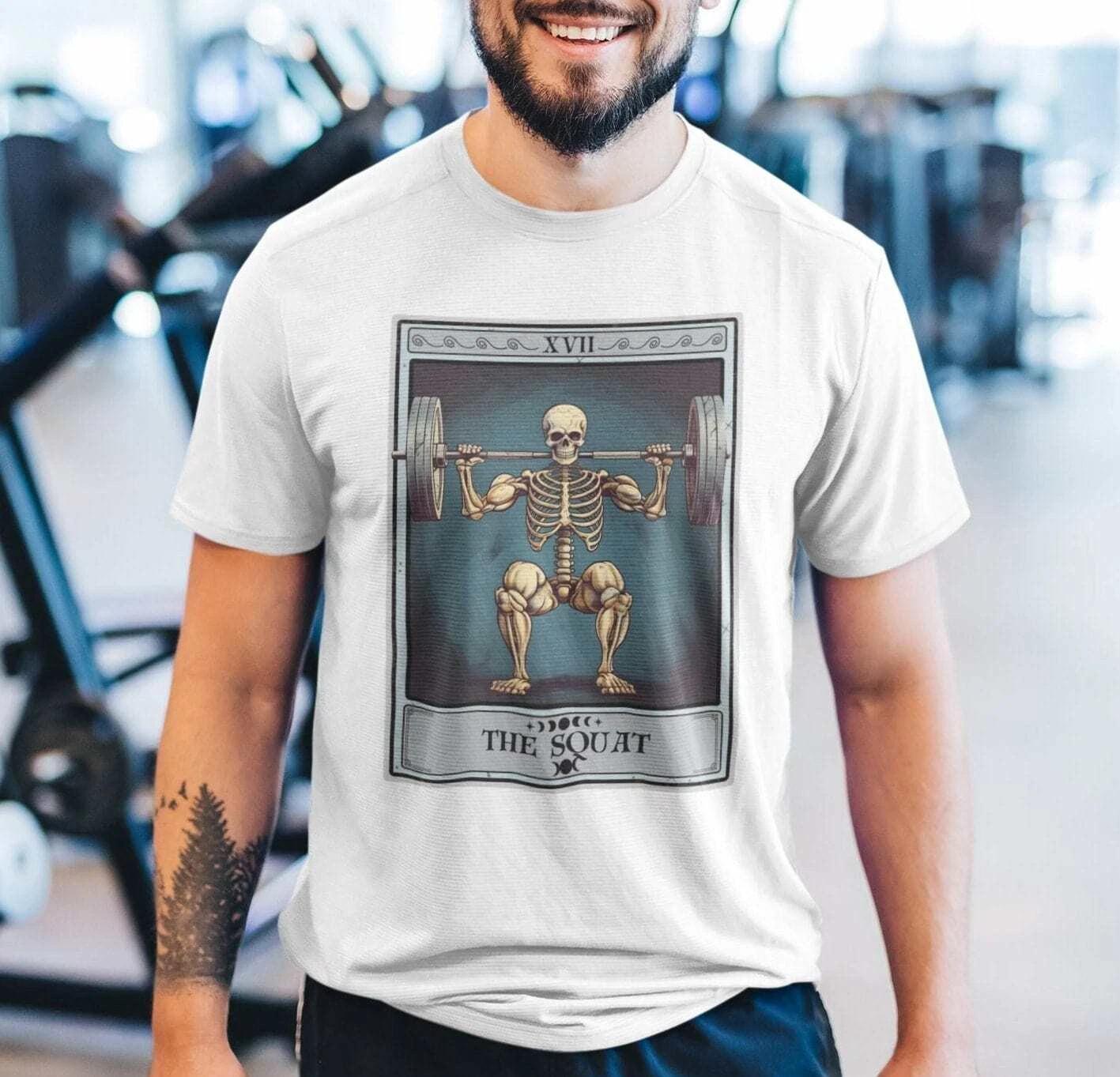 The Squat Tarot Card Shirt Bodybuilder XL