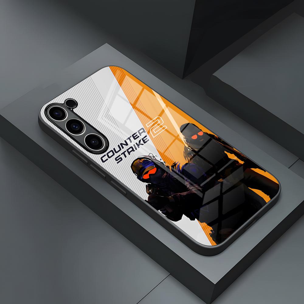 Game C-Counter-Strike CS2 Phone Case For S24 Ultra Samsung S23 Fe S22 S20 S21 Plus Galaxy A54 A34 A24 A53 Note 20 Glass Cover