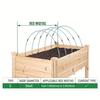 25pcs Garden Hoops For DIY Grow Tunnel Rust-Proof Fiberglass Support Frame Greenhouse Hoops For Raised Beds, Garden FabricNettin