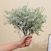 1pcs Artificial Hairy Fake Grass Eucalyptus Green Plant Potted Decoration Green Leaves Small Grass Home Decoration Flower
