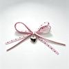 Bowknot Heart Hanging Accessory: DIY for Phone Cases, Hair Clips, Handbags, Shoes, Socks, and Bags.
