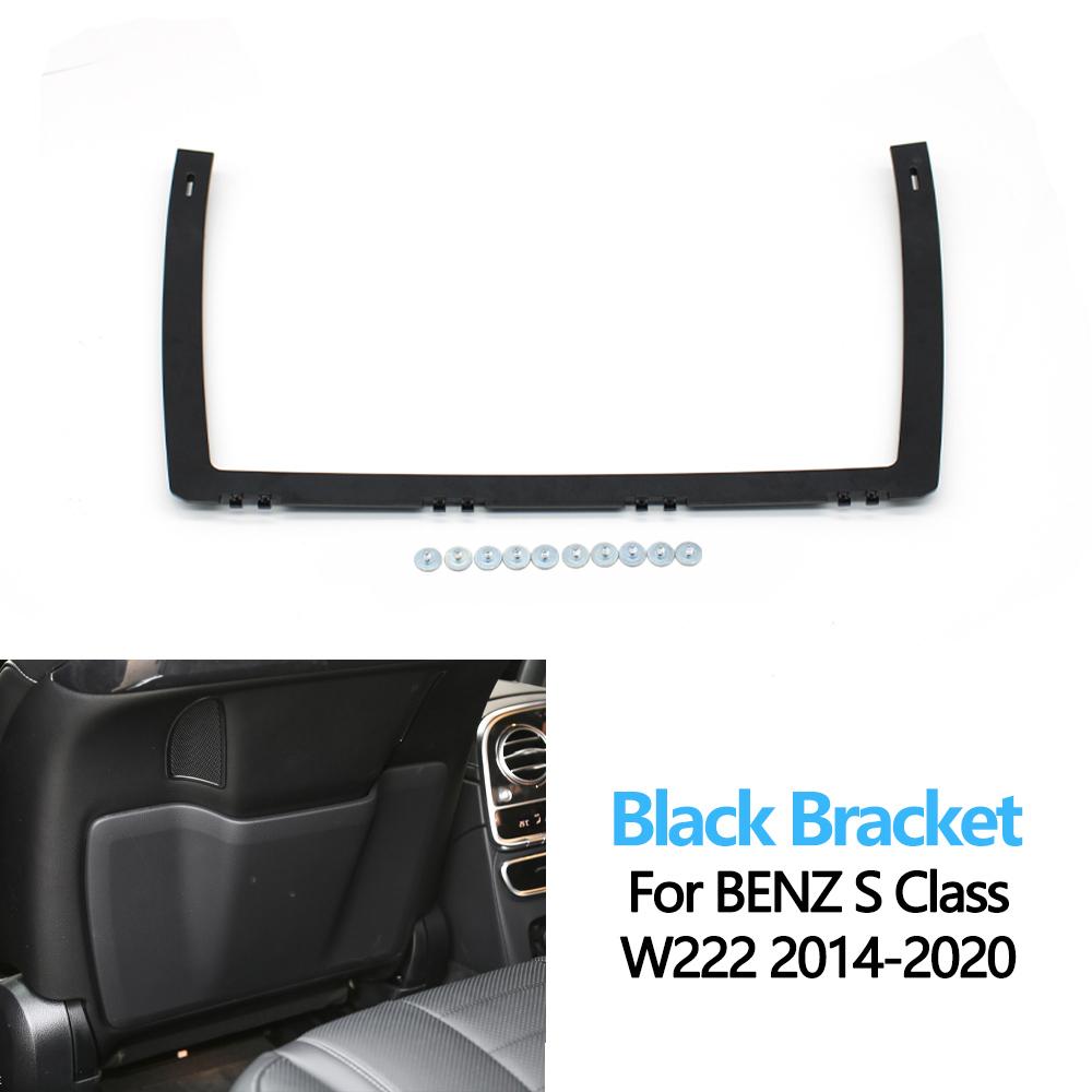 Car Left Right Seat Backrest Leather Pocket Cover Replacement For BENZ S Class W222 S320 S350 S450 S500 2014-2020 Black Bracket