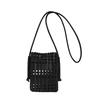 Korean INS Style Woven Hollow Shoulder Bag - Women's Summer Commuter Square Bag
