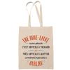 Tote Bag - PLANETEE - Another Anne-Laure Just As Great - Fairtrade Cotton - Printed In France - Beige