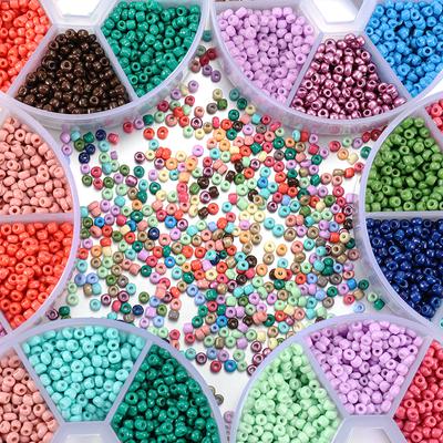 1Set with Box Glass Seed Beads Czech Charm Crystal Spacer Glass Bead For Jewelry Making Kits DIY Handmade Supplies Accessories Set