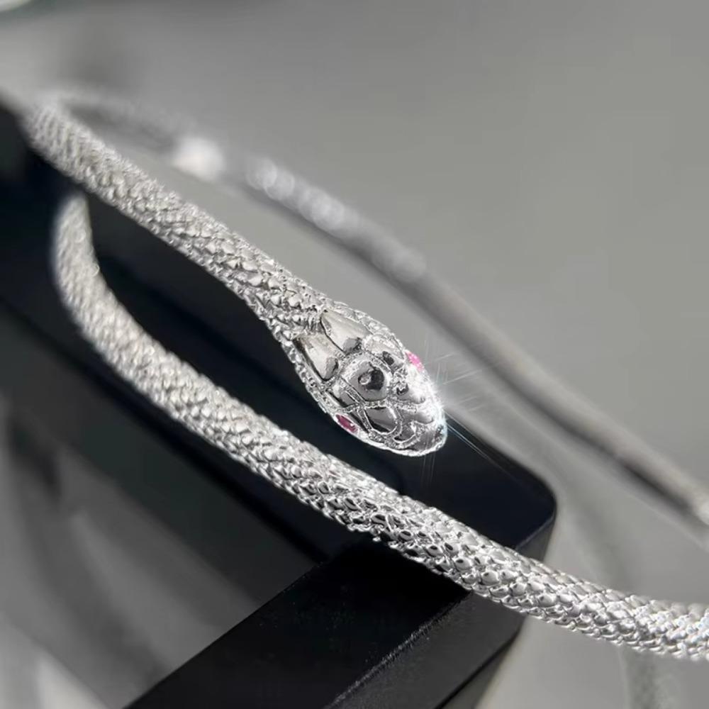 Gifts Snake Shape Bracelet Fashion Snake Ring&Ear Studs Trendy Snake Open Cuff Bangles  Friend