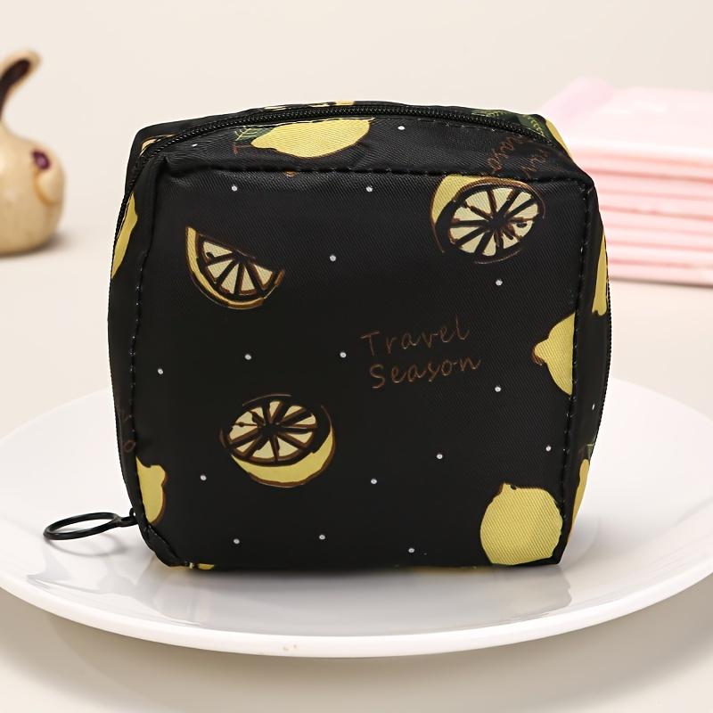 Damenbinden-Tampon-Aufbewahrungstasche, tragbare, wasserdichte Organizer-Tasche, Cartoon-Muster, Damenbinden-Tasche