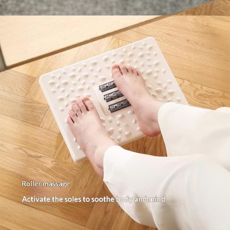 Ergonomische Wipp-Fußstütze mit massierender Oberfläche, rutschfester Basis für Büro, Zuhause, unter dem Schreibtisch zur Linderung von Beinermüdung
