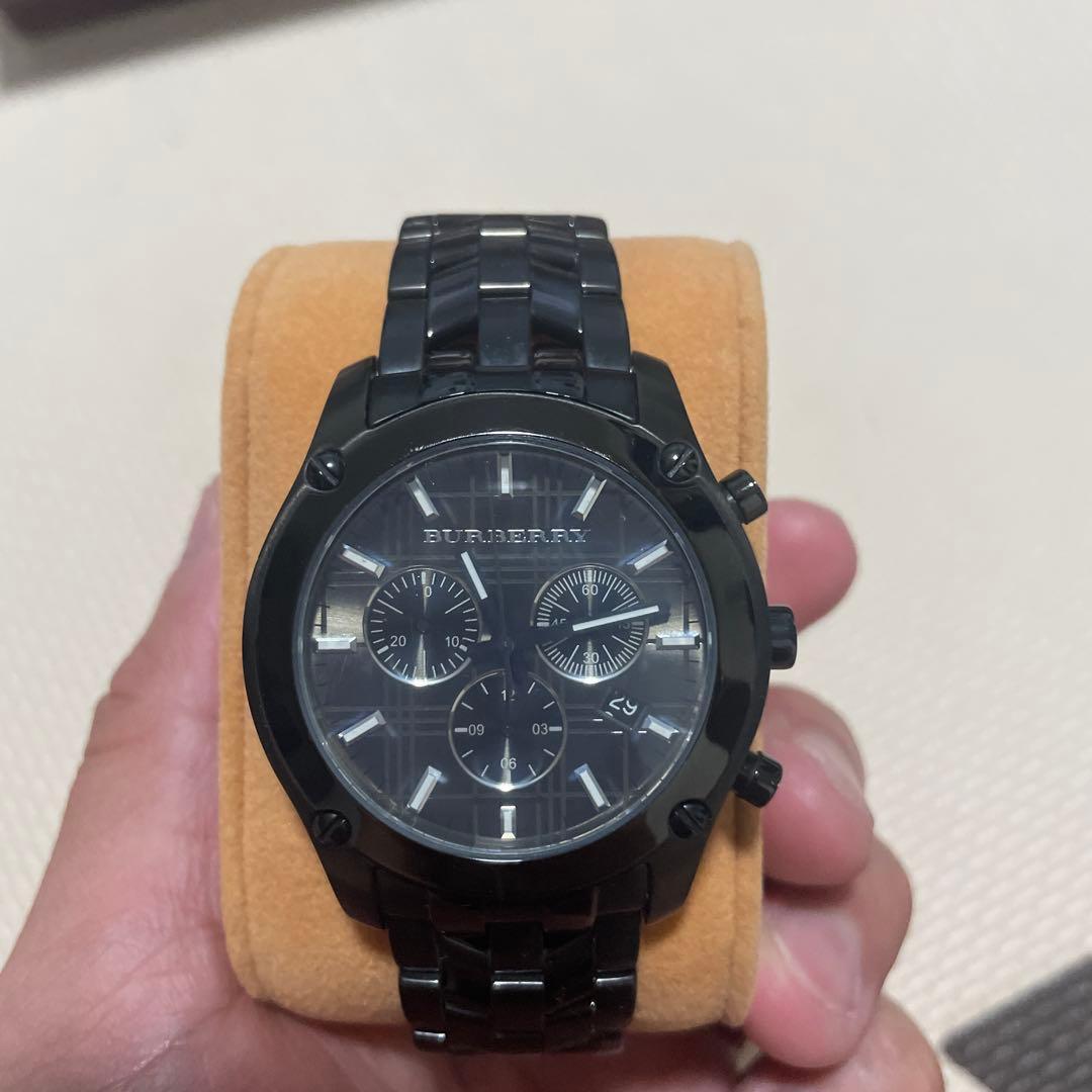 Used BURBERRY Chronograph Watch Black