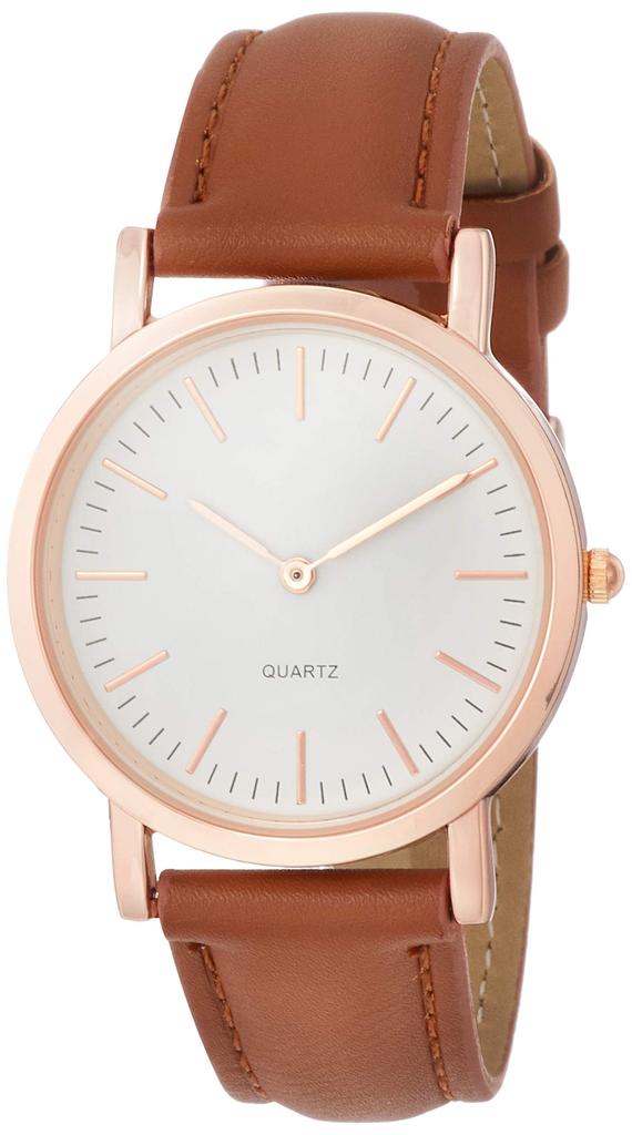 [Arias] Analog Casual Watch Amalfidia Waterproof Leather Strap White Dial Amalfidia, Japanese Movement A46M02 Men's Brown