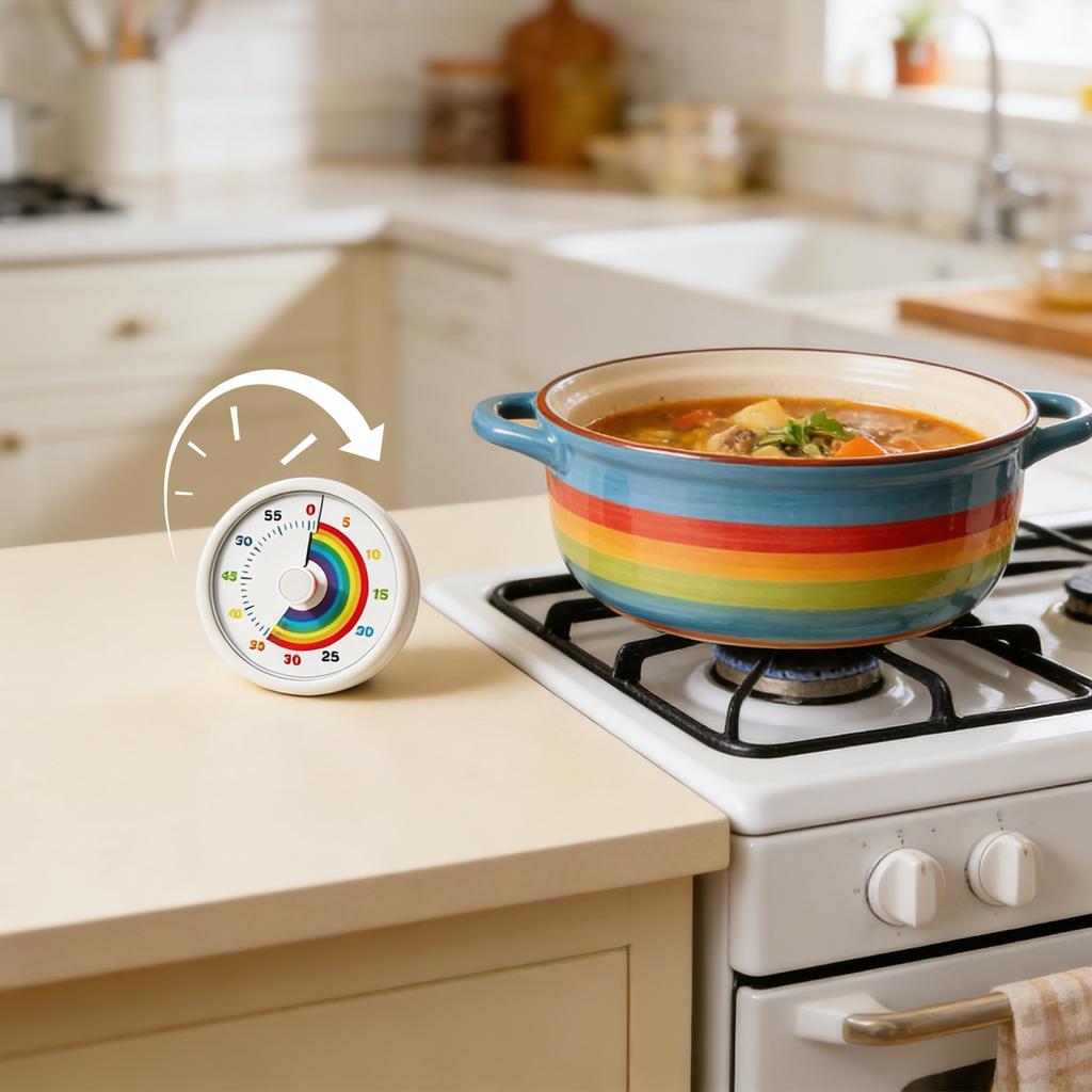 Visual Timer For Kids - 60 Minute Pomodoro Timers For Classroom Kitchen Offices, Countdown Kids Timer Clock With Disk, Desk Time Management Tool