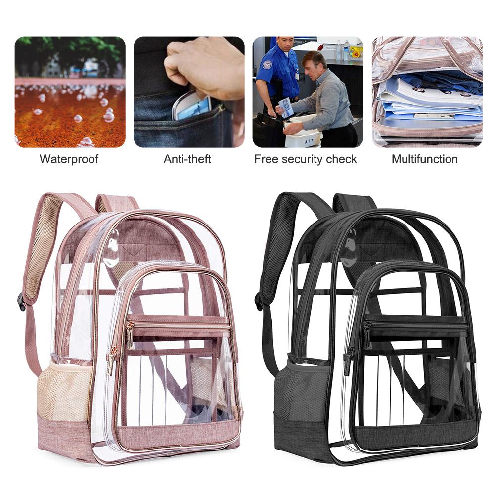 Buy PVC Transparent Backpack Men Women 
