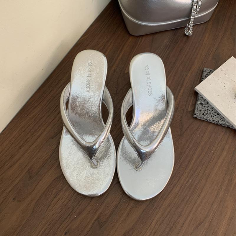 Fashion SUOJIALUN 2024 Summer New Women Slipper Fashion Med Weadge Heel Dress Sandal Ladies Casual Outdoor Beach Vaction Slides Shoes