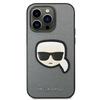 Etui do iPhone 14 Pro Karl Lagerfeld Saffiano Srebrne