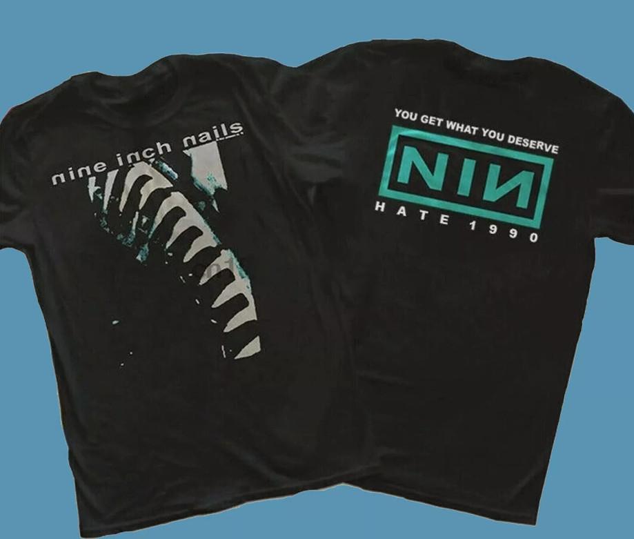 

1990 Nine Inch Nails You Get What You Deserve HATE T-Shirt Unisex T-Shirt S