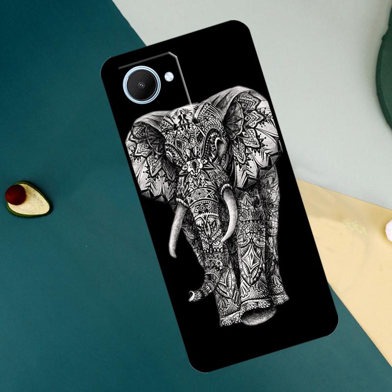 

Elephant Mandala Aztec For Realme 15 14 10 11 12 13 Pro Plus C65 C67 C71 C63 C61 C55 C51 C53 C75 GT6 GT7 Pro Case Realme C71 4G