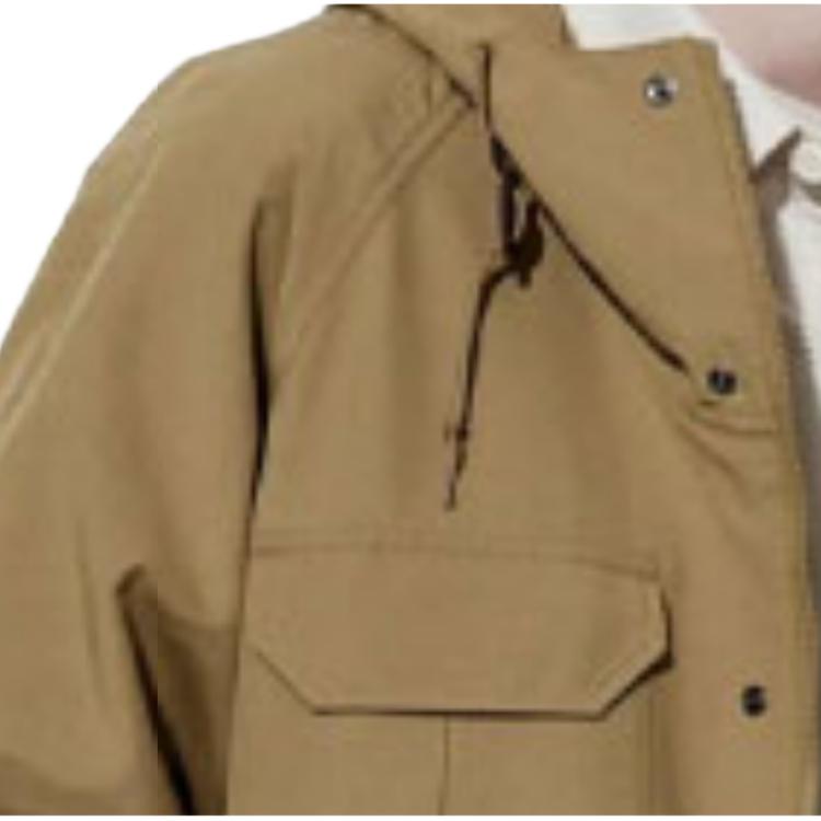 Uniqlo Giacca Lunga con Cappuccio e Zip a Manica Lunga Tinta Unita Vestibilità Larga Unisex Cammello 464026-34