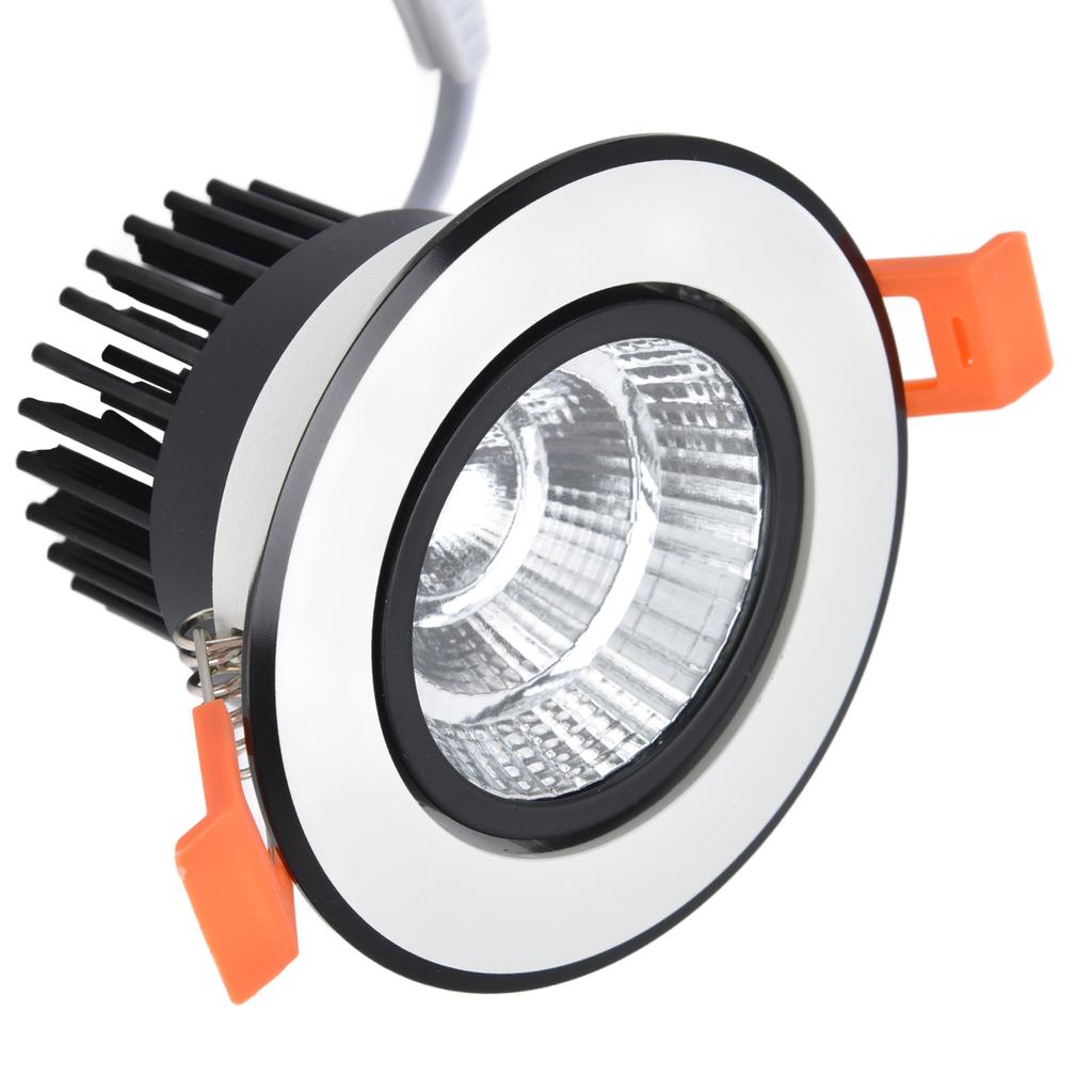 3.3in 7W COB LED Downlight 6000K 100‑264V Adjustable Downlight Embedded Ceiling Light for Bedroom