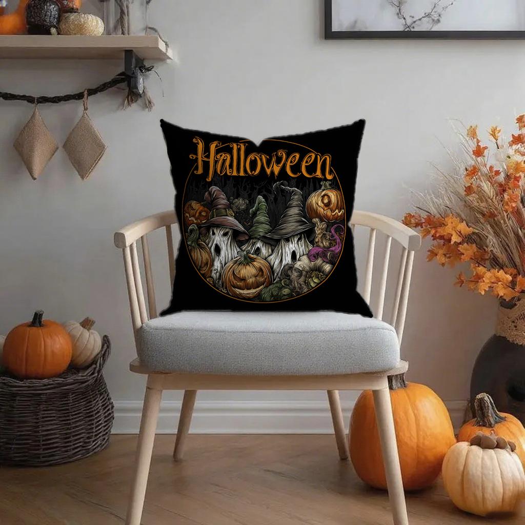 Halloween-Themed Pillowcases For Homesuitable For Sofa Car Bedroom Decorative Cushion Cover Pillow Cover