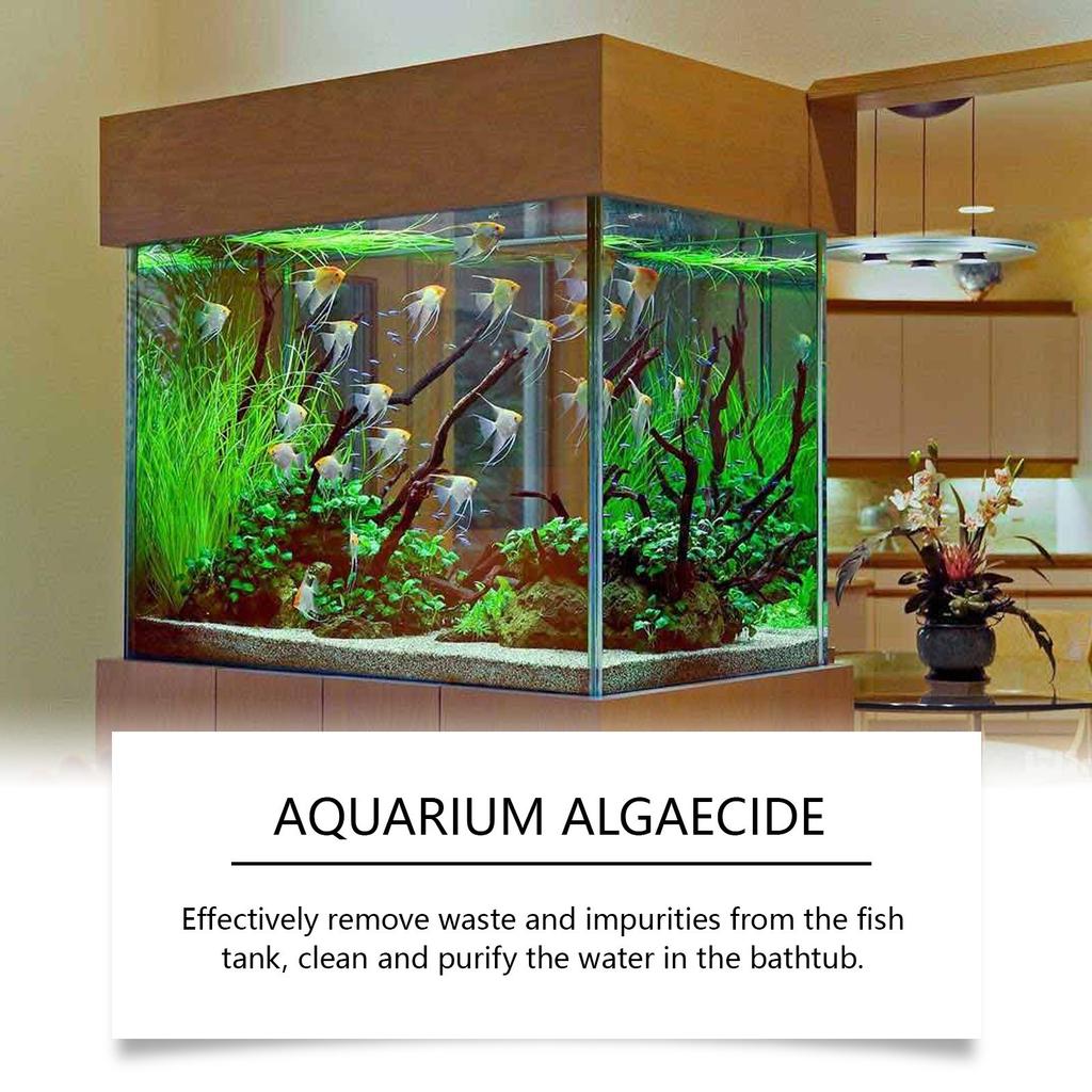 Aquarium Algaecide And Fish Tank Water Cleaner Reduce Waste Sludge, Water And Control Growth100ML