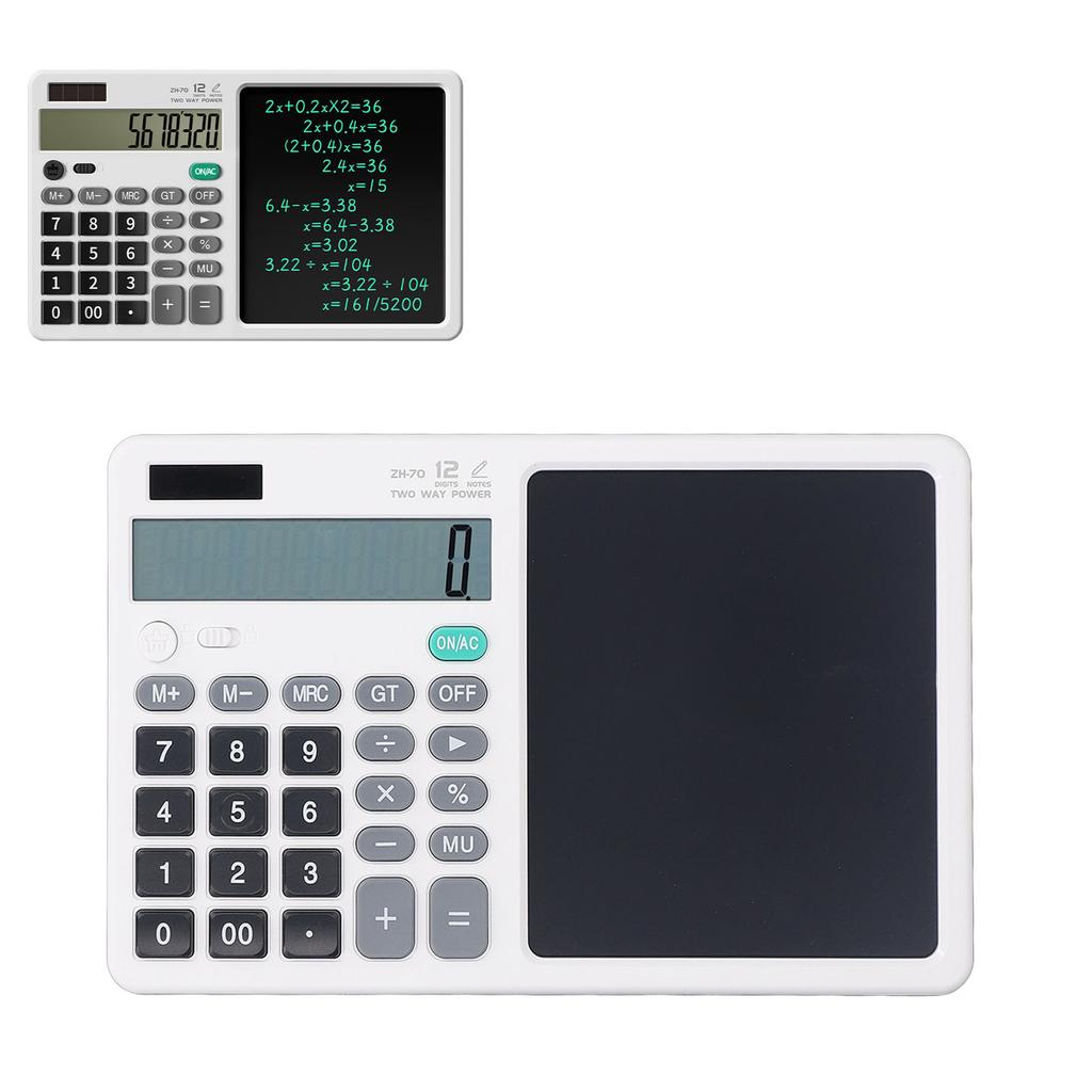 Taschenrechner LCD Tablet Multifunktional Skizzen Notizen Genau Praktisch Tragbar Mathe-Taschenrechner mit Notizblock für Finanzbuchhaltung