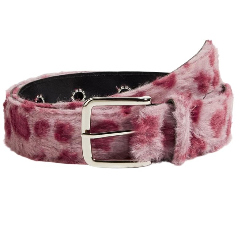 

Stretchable Leopard Pattern Belt Adjustable Waistband For Daily Wear Comfortable And Durable Fabric розовый