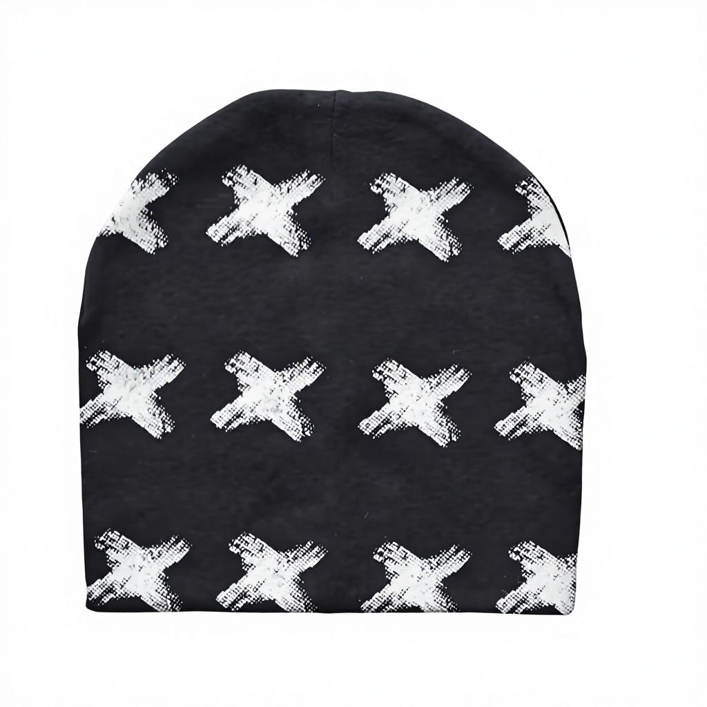 Newborn Baby Cotton Printed Beanie Hat for Infants & Young Children-Warm Unisex
