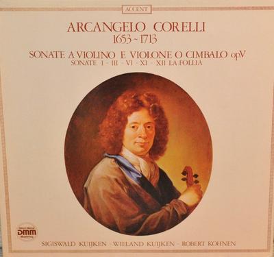 LP Record ARCANGELO CORELLI SIGISWALD KUIJKE  Sonate A Violino E Violone O Cimbal ACC8433 ACCENT 1984 Germany Classical Used