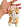 1 Pcs New Realistic Kitten Shape Cat Keychain Cat Furry Keychain Soft Cute Cat Bag Charm Bag Accessory